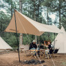 Стойка для тента NATUREHIKE NH20PJ040 алюминиевый сплав 2.4 м, 4 секции черный 6927595782538